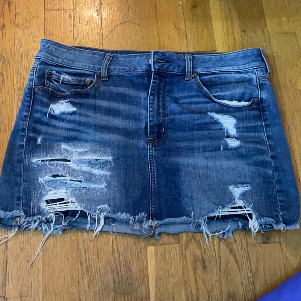 American eagle denim skirt
